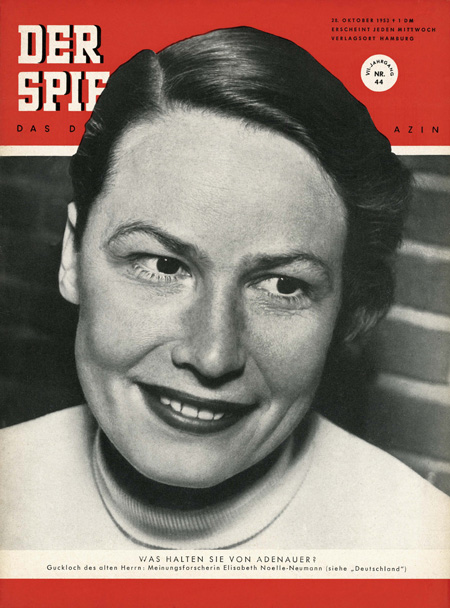 Opinion Researcher Elisabeth Noelle-Neumann (October 1953)